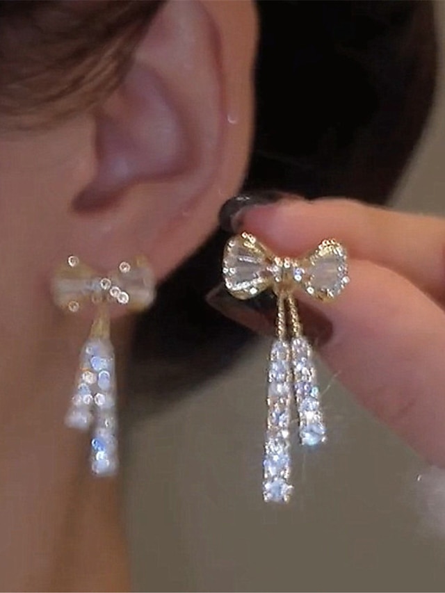 Women's Earrings Fashion Outdoor Ribbon bow Earring
